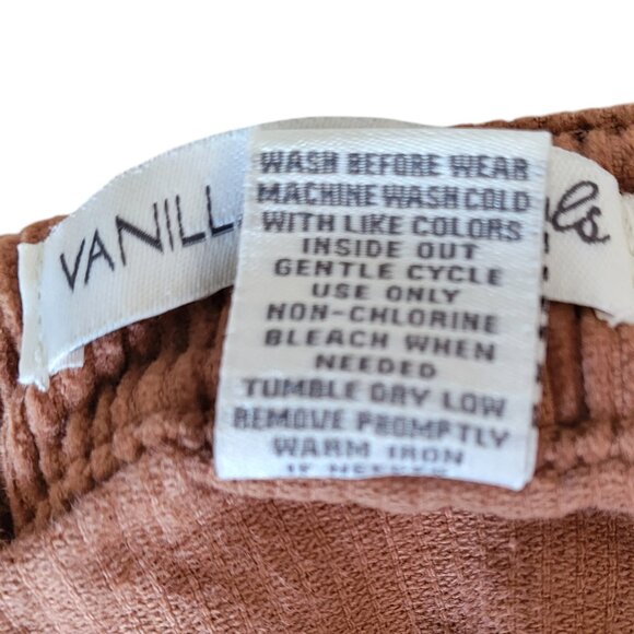 Vanillastar Girls Cordoroy button front skirt Girl's Size 12 - Picture 6 of 6